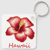 Porte-clés hibiscus d'Orange (Dos)