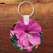 Porte-clés Hibiscus Et Fleurs Amis Personnalisés (Verso)