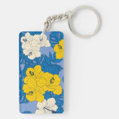Porte-clés Hibiscus fleurs et feuilles (Dos)