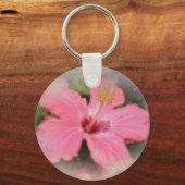 Porte-clés Hibiscus rose (Recto)