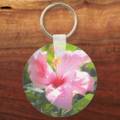Porte-clés Hibiscus rose (Recto)