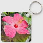 Porte-clés Hibiscus Rose Clair (Dos)