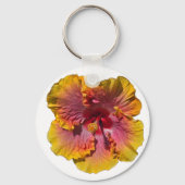 Porte-clés Hibiscus rose et orange (Verso)