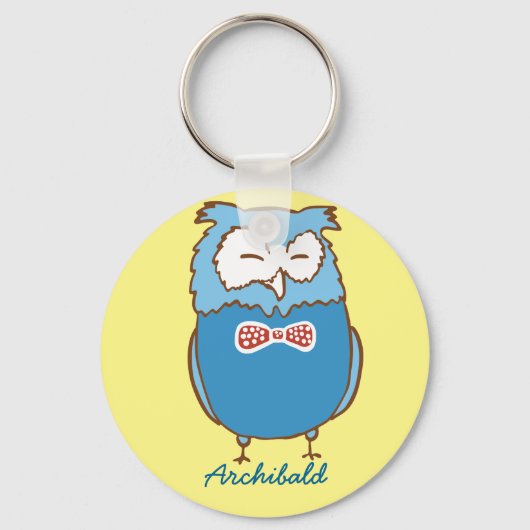 Porte-clés Hibou Archibald (Recto)