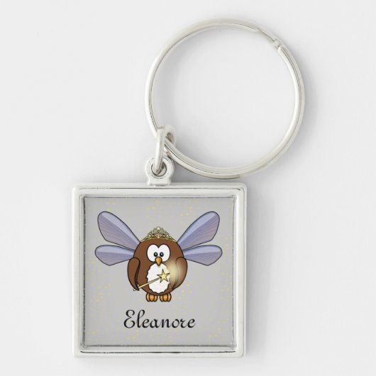 Porte-clés hibou fée (Devant)