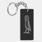 Porte-clés Hibou noir (Devant gauche)