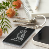 Porte-clés Hibou noir (Devant droit)