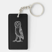 Porte-clés Hibou noir (Dos)