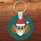 Porte-clés Hibou Père Noël (Recto)