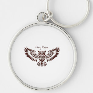 Porte-clés Hibou Phénix – Vision Fiery