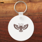 Porte-clés Hibou Phénix – Vision Fougueuse (Recto)