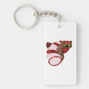 Porte-clés Hibou Porte - clé rectangulaire