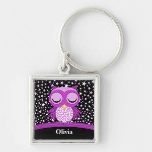 Porte-clés hibou repéré mignon