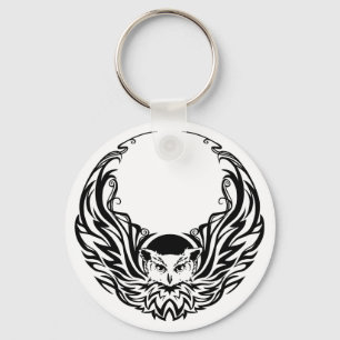 Porte-clés Hibou tribal