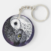 Porte-clés Hiboux de Yin Yang (Dos)