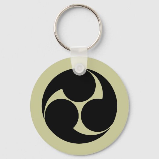 Porte-clés Hidari mitsudomoe, Japon (Recto)