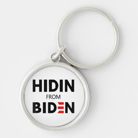 Porte-clés HIDEN DE BIDEN drôle mème politique Joe Campagne (Devant)