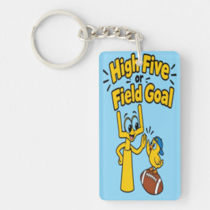 Porte-clés High Five ou Field Goal T-shirt drôle de football