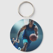 Porte-clés High School Basketball Player Photo Keepsake (Verso)