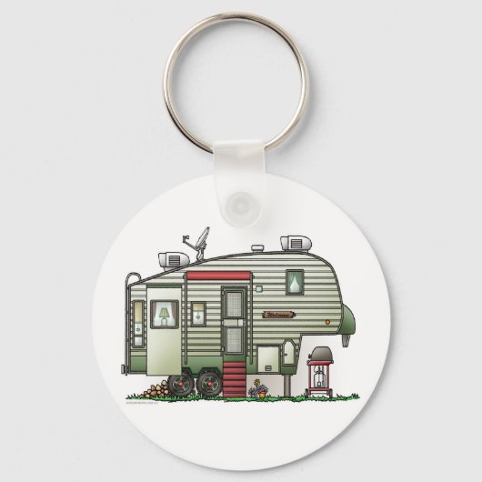 Porte-clés High Tech 5th Wheel Camper Keychain (Recto)