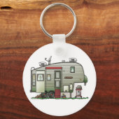 Porte-clés High Tech 5th Wheel Camper Keychain (Recto)