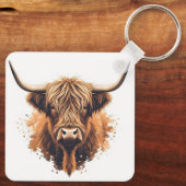 Porte-clés Highland Coo Keyring (Verso)