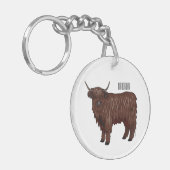 Porte-clés Highland cow (Devant gauche)
