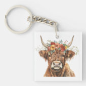 Porte-clés Highland Cow (Devant)