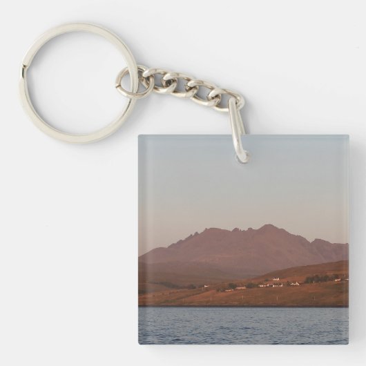 Porte-clés Highlands Écossais Collines Cuillin Coucher de sol (Devant)