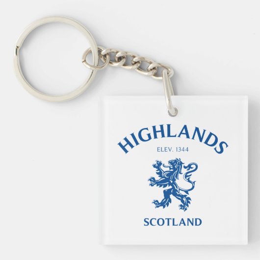 Porte-clés HIGHLANDS Ecosse (Devant)