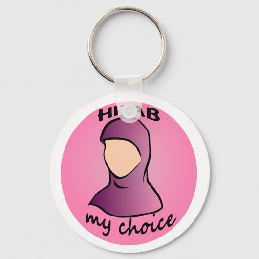 Porte-clés Hijab ma clé de choix (Recto)
