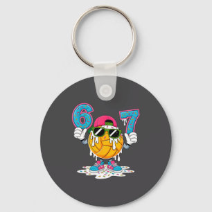 Porte-clés Hilarant Six Drip Seven 67 Crème 6 Basketball 7 Je