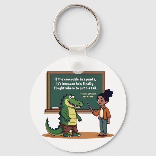 Porte-clés Hilarious Dinosaur Teacher (Verso)