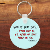 Porte-clés Hilarious Nurse Sayes (Recto)