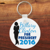Porte-clés Hillary Clinton Silhouette (Recto)