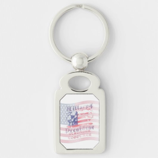 Porte-clés Hillary Hillary, campagne présidentielle coutume U (Devant)
