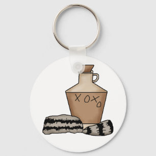 Porte-clés hillbilly-jug et casquette