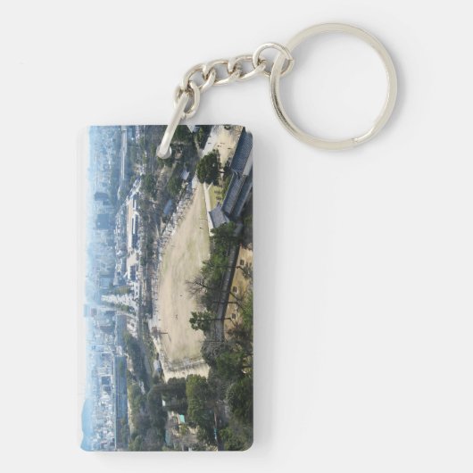 Porte-clés Himeji, Japon (Vue du château haut) (Dos)