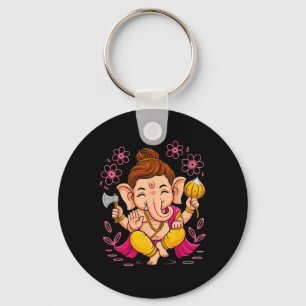 Porte-clés Hindou Ganesha Puja Eléphant Dieu Inde Méditation