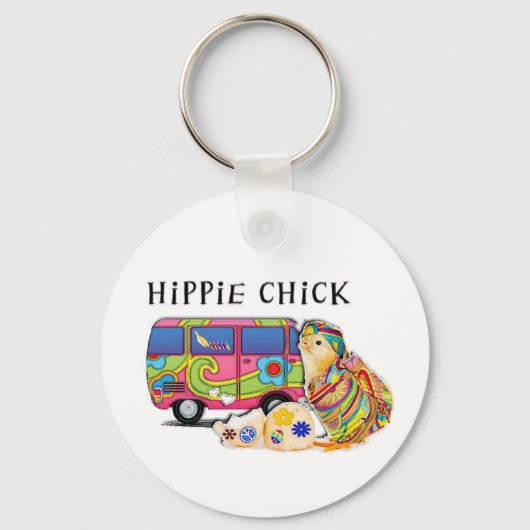 Porte-clés Hippie chick (Recto)