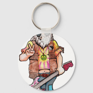 Porte-clés Hippie Père Noël