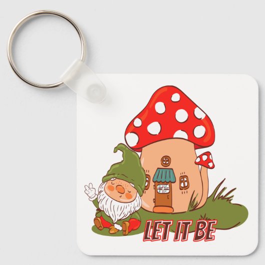 Porte-clés Hippie Que Ça Soit Gnome (Recto)