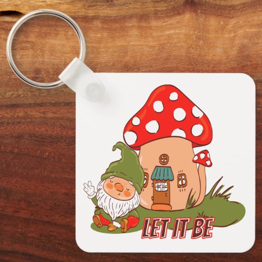 Porte-clés Hippie Que Ça Soit Gnome (Recto)