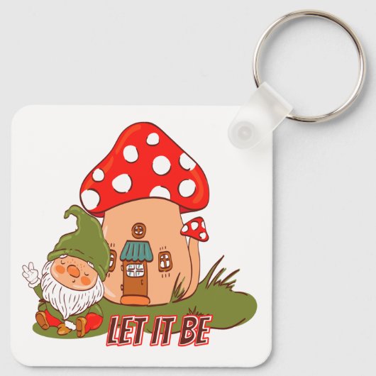 Porte-clés Hippie Que Ça Soit Gnome (Dos)