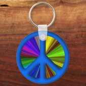 Porte-clés Hippie Trippy Peace Sign (Recto)