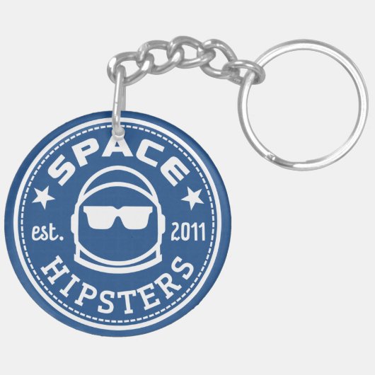 Porte-clés Hippies de l'espace 2" porte - clé (Dos gauche)