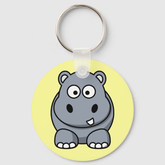 Porte-clés Hippo Cartoon mignon (Recto)