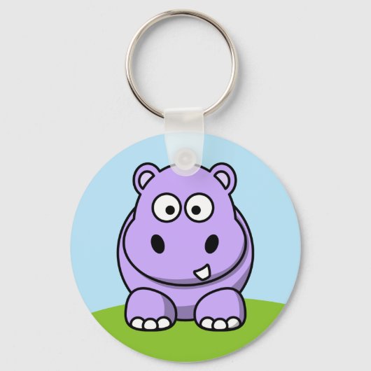 Porte-clés Hippo de lavande mignon (Recto)