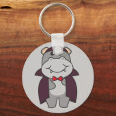 Porte-clés Hippo Halloween Cute Devil Vampire costume Keychai (Recto)