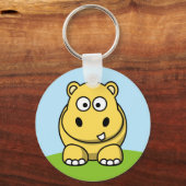 Porte-clés Hippo jaune mignon (Recto)